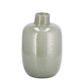 Vaza flori sticla gri 12 x 19 cm