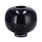 Vaza flori sticla neagra 14 x 14 cm