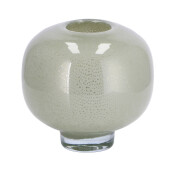 Vaza flori sticla gri 14 x 14 cm