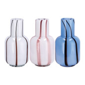 Set 3 vaze flori sticla multicolora 13 x 24 cm