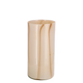 Vaza flori sticla bej 12 x 25 cm