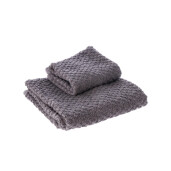 Set 2 prosoape baie bumbac gri inchis 36 x 56 cm, 53 x 96 cm, 500 gr