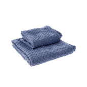 Set 2 prosoape baie bambac albastru 36 x 56 cm, 53 x 96 cm, 500 gr
