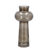 Vaza flori sticla gri  18,5 x 41,5 cm