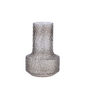 Set 2 vaze sticla ambra gri  17 x 25 cm