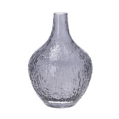 Vaza flori  sticla gri 17,5 x 25 cm