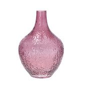 Vaza flori sticla roz 21,5 x 30,5 cm