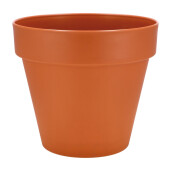 Ghiveci flori plastic maro 38 x 34 cm