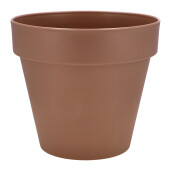 Ghiveci flori plastic maro taupe 38 x 34 cm