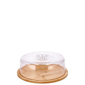 Platou lemn cu capac plastic 27,5 x 9 cm