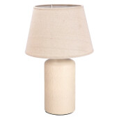 Veioza textil ceramica crem 30 x 48 cm
