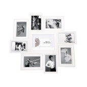 Rama foto perete plastic alb, sticla 58,5 x 54 cm