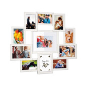 Rama foto perete plastic alb, sticla 65,5 x 60,5 cm