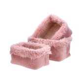 Set 3 cosuri depozitare textil roz 31 x 21 x 16,5, 34 x 25 x 18, 37 x 28 x 20,5 cm