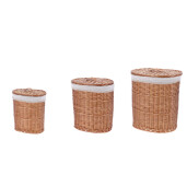 Set 3 cosuri rufe maro 35,5 x 24,5 x 40, 43 x 30,5 x 48, 50 x 37 x 56,5 cm