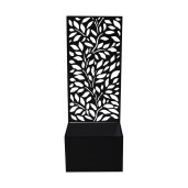 Jardiniera fier negru 30 x 22 x 80 cm