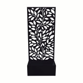 Jardiniera flori fier negru 50 x 22 x 120 cm