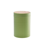 Cos gunoi plastic verde bambus natur 19 x 27 cm, 5 L