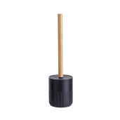 Perie toaleta polirasina neagra bambus natur 10 x 36,5 cm