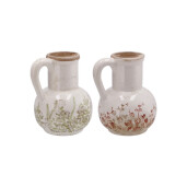 Set 2 vaze flori ceramica multicolora 15 x 13 x 17,5 cm