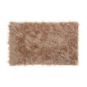 Covoras blana artificiala maro 140 x 55 cm