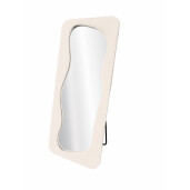 Oglinda pardoseala textil bej buclat 70 x 170 cm