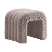 Taburet textil maro buclat 44 x 35 x 38 cm