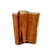 Vaza flori sticla maro 18 x 14 x 20 cm