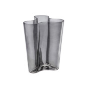 Vaza flori sticla gri 18 x 14 x 20 cm
