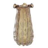 Vaza flori sticla bej 16 x 33,5 cm