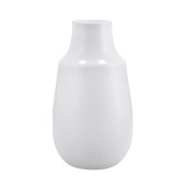 Vaza flori sticla alba 14,5 x 27 cm