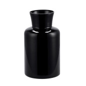 Vaza flori sticla neagra 15 x 26 cm