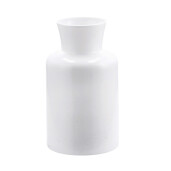 Vaza flori sticla alba 15 x 26 cm