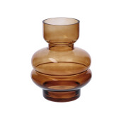 Vaza flori sticla maro 16 x 19 cm