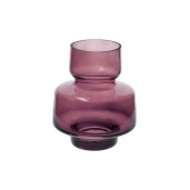 Vaze flori sticla violet 14 x 15 cm