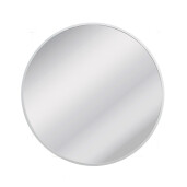 Oglinda rotunda perete rama aluminiu alb 50 cm