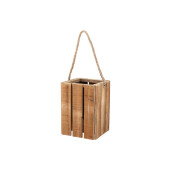 Felinar lemn maro 22 x 22 x 30 cm