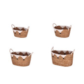 Set 4 cosuri depozitare Lush 28 x 22 x 19, 30 x 25 x 22, 35 x 30 x 25, 40 x 33 x 30 cm