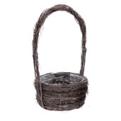 Set 2 ghivece flori lemn salcie maro 19 x  38 cm, 29 x 52 cm