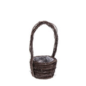 Set 2 ghivece flori lemn salcie maro 19 x  38 cm, 29 x 52 cm
