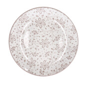 Set 4 farfurii portelan multicolor 19 cm