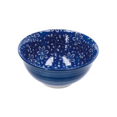 Set 4 boluri portelan multicolor 15 x 7 cm