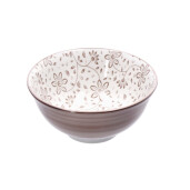 Set 4 boluri portelan multicolor 15 x 7 cm