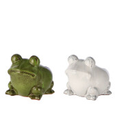 Set 2 ghivece flori ceramica Broscute  27 x 24 x 23 cm