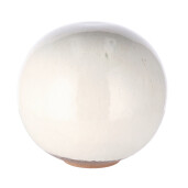 Sfera decorativa ceramica alba 30,5 cm