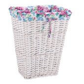 Cos rufe, depozitare, lemn salcie alb, textil multicolor 41 x 31 x 52 cm