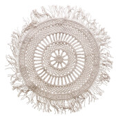 Covoras rotund bumbac crem 100 cm
