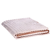 Patura flanel maro crem 200 x 220 cm
