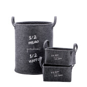 Set 13 cosuri depozitare Alan 27 x 15 x 14, 29 x 18 x 15,  31 x 21 x 16, 38 x 51 cm