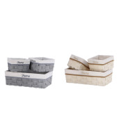 Set 6 cosuri depozitare  20 x 20 x12,5 cm, 44 x 25,5 x 14 cm